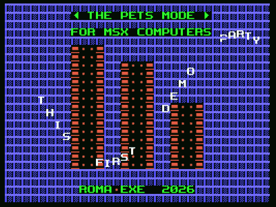 RomaEXE-MSX Scrolltext intro Screenshot